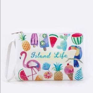 ✨HOST PICK Wristlet NWT with Tropical Vibes